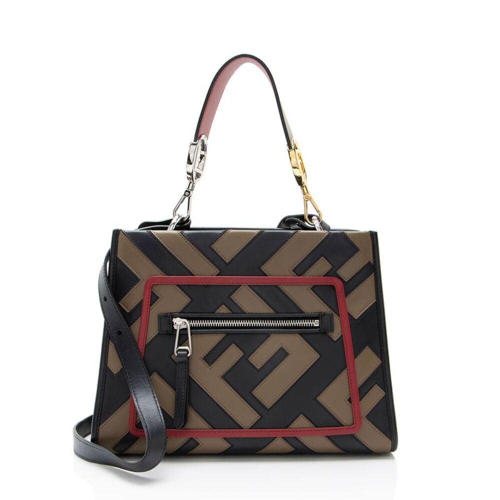 Fendi FF Calfskin Century Runaway Small Tote
